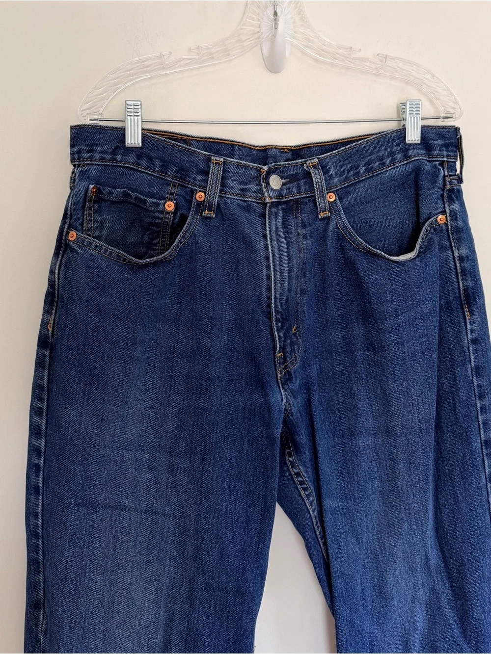 Levi’s 550 Relaxed Fit Men’s Jeans W34 L29 Blue Denim Tapered Leg Classic
